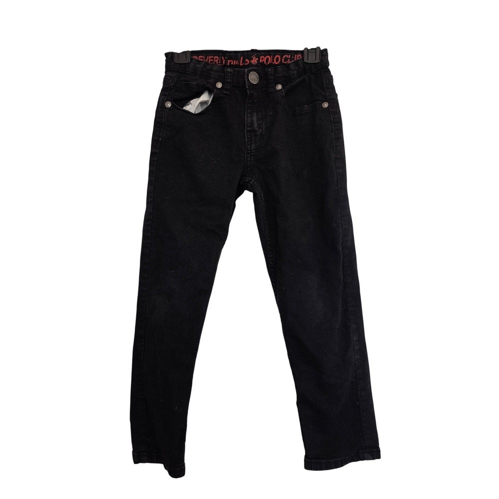 Beverly Hills Polo Club Boys Black Denim Jeans Size 7